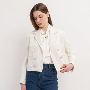 올리브데올리브 여성용 트위드 더블 자켓