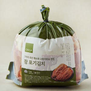 ORGA 7가지 채소와 고춧가루로 만든 참 포기김치, 2kg, 1개