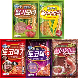 토코맥스 어떡코 집어용 떡밥 5종 세트, 2kg, 1세트