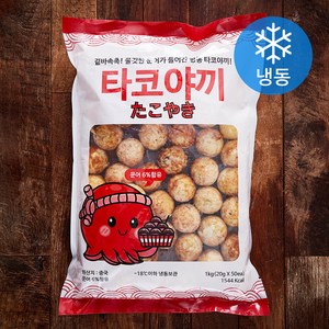 타코야끼 50개입 (냉동), 1kg, 1팩