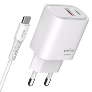 볼틱 초고속 충전기 C타입 멀티 2포트 50W + C to C 60W 케이블