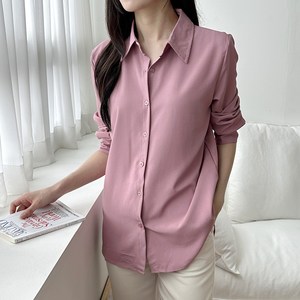 라라온 카라넥 베이직 링클프리 긴팔 블라우스 셔츠 TSP2866