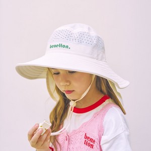 베네통키즈 아동용 쿨 웨이브 캠핑햇 플랩캡