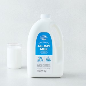 덴마크 국내산 All Day Milk 신선한 오리지널 1A등급 우유, 2.3L, 1개