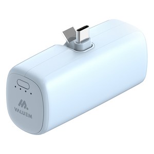 밸류엠 단자 접이식 도킹형 손난로 겸용 보조배터리 5000mAh C타입