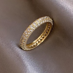 디아더컬러 14K 고퀄리티 큐빅 체인 실반지 애끼반지 B type DW_190