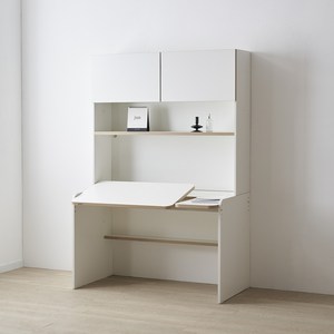 리바트 로넌 각도조절 1200 책상 세트 플랩도어형 방문설치