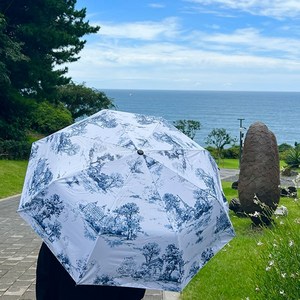 WEEVE UV99.9% 자외선 차단 암막 접이식 원터치 3단 자동 우산 양산 겸용 + 커버포함