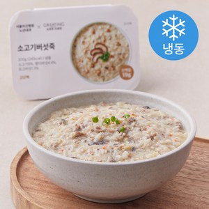 그리팅 소프트 프로틴 소고기 버섯죽 (냉동), 300g, 1개