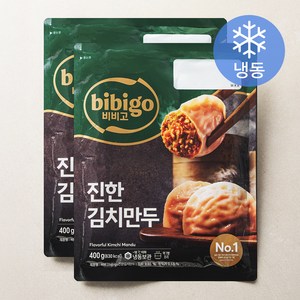 비비고 진한 김치만두 (냉동), 400g, 2개