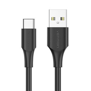 벤션 USB C타입 고속충전 케이블 CTH, 블랙, 1개, 1.5m