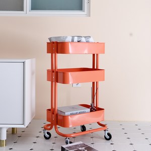 아이코닉하우스 셀레스 스틸 이동식 트롤리