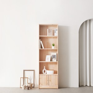 하모벨 삼나무 원목 책장 600 수납형 방문설치