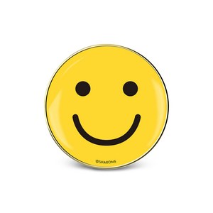 샤론6 골드 원형 그립톡 스마일, 혼합색상, 1개