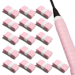 VOLAR 파스텔 라켓용 그립 테이프, 핑크, 16개