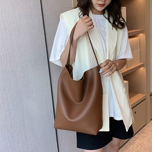 엘쏘 연예인 대용량 가죽 토트 데일리 빅 버킷백