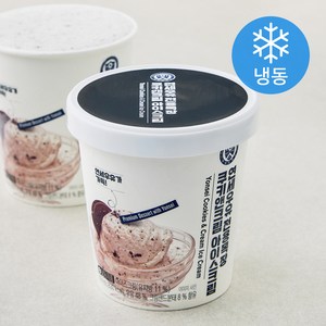 연세우유 전용목장 쿠키앤크림 아이스크림 (냉동), 474ml, 1개