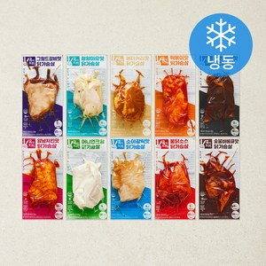 육식토끼 소스닭가슴살 100g x 10종 세트 (냉동)