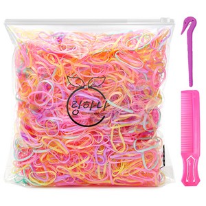 링하나 대용량 머리끈 지퍼백 + 이지컷 + 빗 세트 RH3