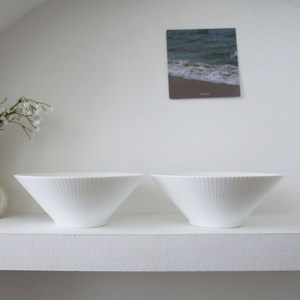 애스크제이 라보니 화이트웨어 플리츠 면기