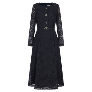 라인어디션 플라워 레이스 원피스