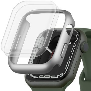 신지모루 애플워치 자가복원 TPU 액정보호필름 2p + 하드커버 케이스