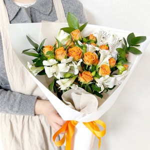 코코도르팜 생화 미니장미믹스 꽃다발