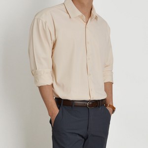 가이스토리 남성용 빅사이즈 기본 무지 스판 데일리 셔츠