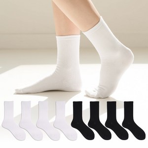 삭스팩토리 여성용 패션 무지 장목 양말 8켤레 세트