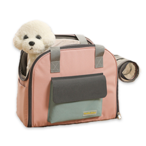 난펫 강아지 슬링백 기내용 백팩 이동 가방, 핑크