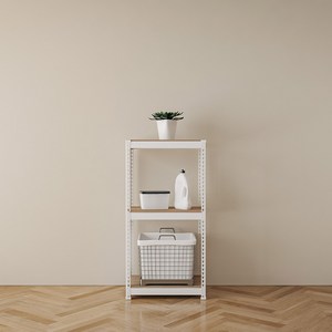 스피드랙 조립식 철제 앵글 선반, 화이트, 3단