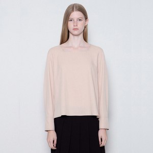 리스트 여성용 백 스트랩 스퀘어넥 블라우스 TWWBLO70030