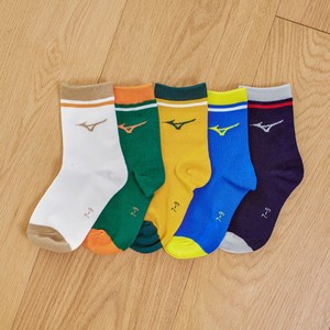 미즈노 주니어용 챔프 중목 양말 5켤레 세트