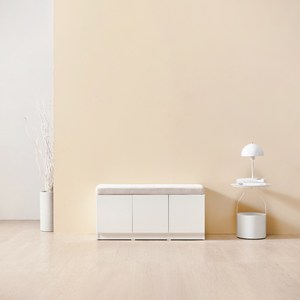 하모벨 도어형 3칸 수납 벤치 소파 방문설치