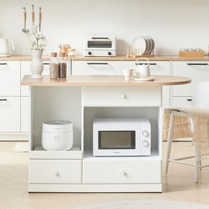 보루네오 헤일로 렌지대 수납장 홈바 아일랜드 식탁 1300 방문설치