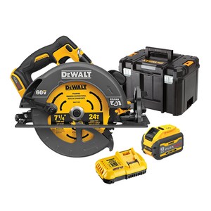 디월트 60V MAX FLEXVOLT 충전 원형톱 184mm DCS578X1 + 배터리 세트, 1세트