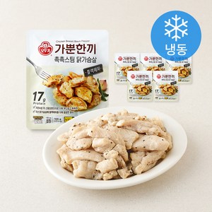 오뚜기 가뿐한끼 촉촉스팀 닭가슴살 블랙페퍼 (냉동)