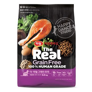 하림펫푸드 더리얼 캣 그레인프리 크런치 시니어 건식사료, 연어, 5.8kg, 1개