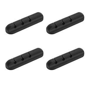 부착식 케이블 정리 홀더 3구, 4개