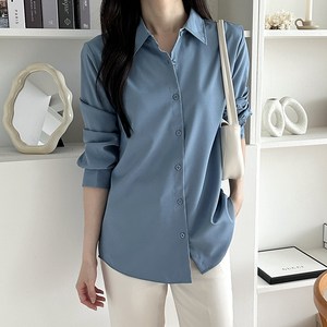 라라온 카라넥 베이직 링클프리 긴팔 블라우스 셔츠 TSP2866