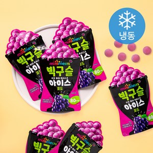 미니멜츠 빅구슬 아이스 포도 (냉동), 72g, 6개입