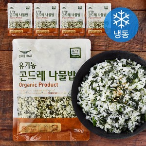 유기농 인증 한우물 곤드레 나물밥 5개입 (냉동), 1.31kg, 1개