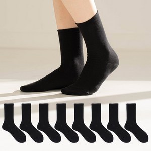 삭스팩토리 여성용 패션 무지 장목 양말 8켤레 세트