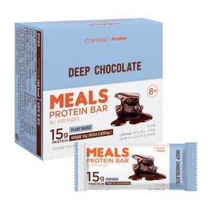 인테이크 밀스 프로틴 바 딥초코, 400g, 1개