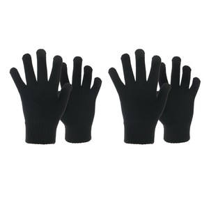 나야스타일 성인용 방한 무지 포인트 스마트폰 터치 털 장갑 DM-0-1 2p세트