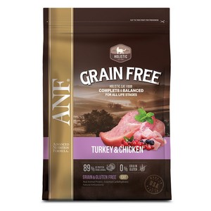 ANF 캣 그레인프리 칠면조 & 치킨 건식사료, 6.8kg