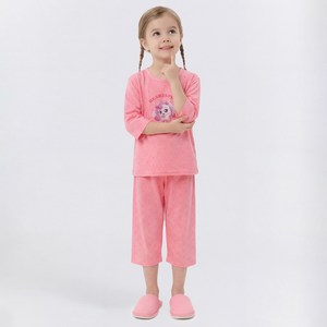 프리미에팜 아동용 캐치! 티니핑 7부 에어리 쿨터치 실내복 상하의 세트