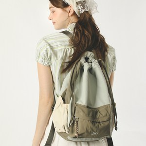 마스마룰즈 여성용 믹스드 이지드로우 백팩 + 파우치 세트