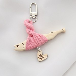 마켓유니버스 액막이명태 명구 키링, 핑크+하트눈 굿럭, 1개