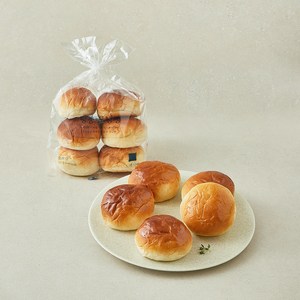 도제식빵 탕종 플레인 모닝빵 6개입